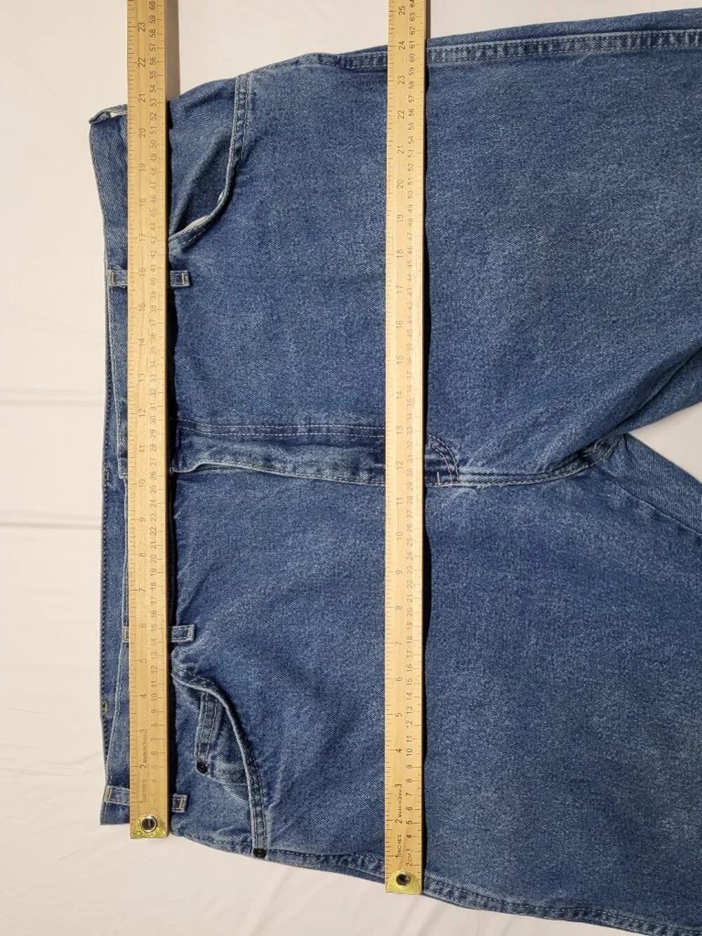 Dickies Mens Jeans 42 X 30 Relaxed Fit Blue Denim Pants Heavyweight 100% Cotton